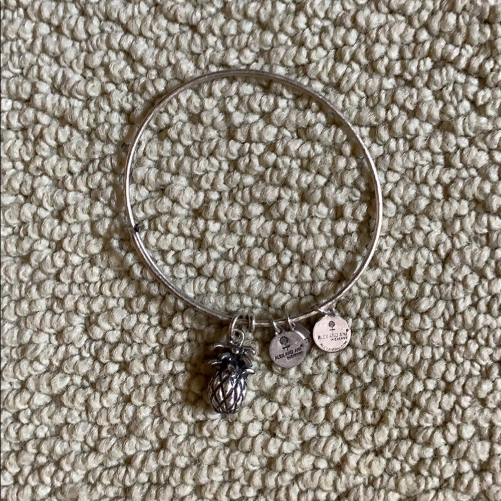 Silver Alex and ani bracelet